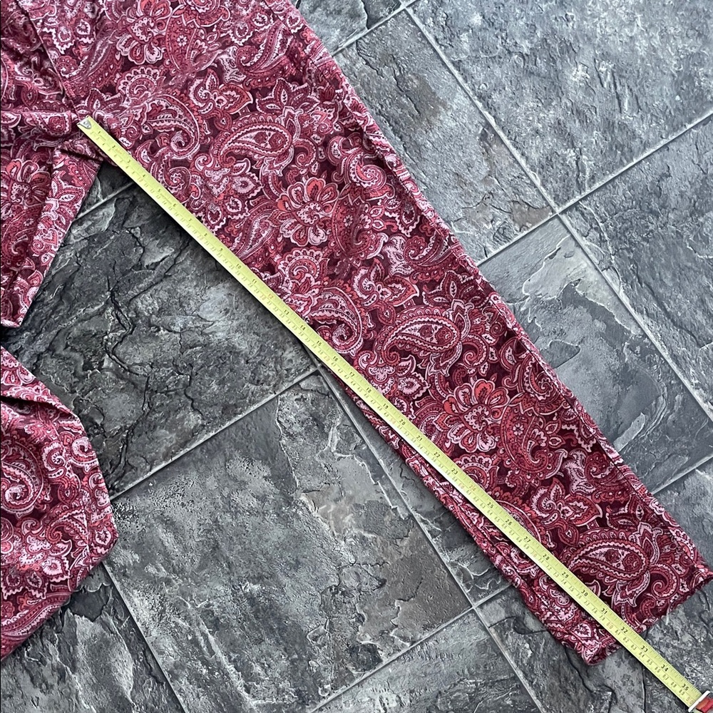 PRANA Paisley Print Women's Straight-leg Pants Preppy Casual Coastal Colourful - Picture 8 of 13